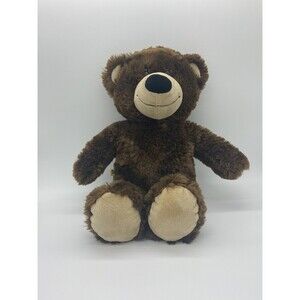 Build A Bear BAB Dark Brown Bear Plush 15" Tall Stuffed Animal BABW Workshop